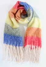 Load image into Gallery viewer, Rainbow Blanket Scarf - Multi
