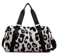 Load image into Gallery viewer, The Harlow Weekender Holdall - Black Leopard
