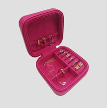 Load image into Gallery viewer, Travel Jewellery Box - Bright Pink
