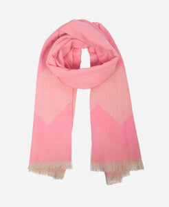 Bright Pink Aztec Blanket Scarf