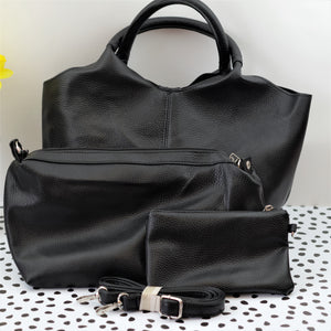 3 in 1 Tote Bag - Black