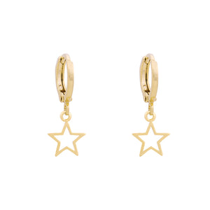 Huggie Hoops - Mini Superstar - Gold