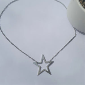 Large Superstar Necklace - Silver