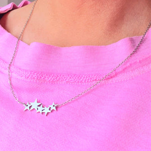 5 Star Necklace - silver